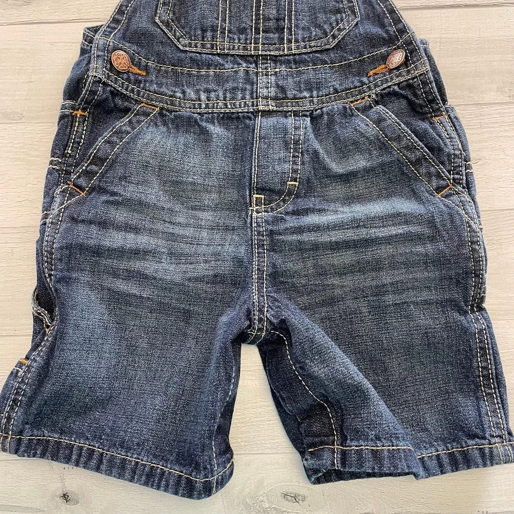 Boys‎ OshKosh B'Gosh baby denim overalls shortalls 24 months